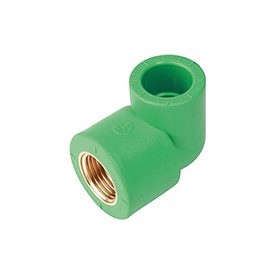 H129 — 90° dirsek bağlantı parçası, dişi vida ve dişi füzyon kaynak bağlantılı