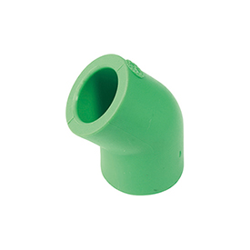 H144 — 45° dirsek bağlantı parçası, dişi füzyon kaynak bağlantılı