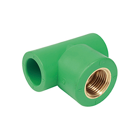 H154 — T bağlantı parçası, dişi vida ve döşeme adaptörü bağlantılı