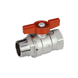 R254D-BSP — Küresel vana, dişi-erkek bağlantılı