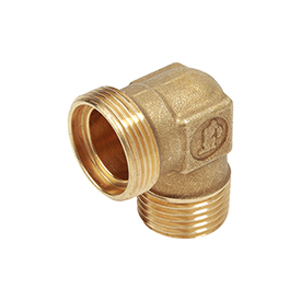 R562R — 90° dirsek bağlantı parçası, dişi vida ve döşeme adaptörü bağlantılı