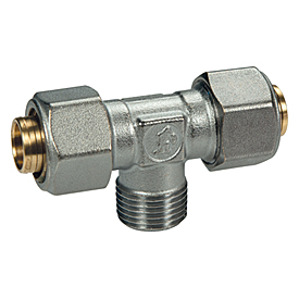 R568AM — T bağlantı parçası, erkek vidalı