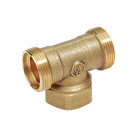 R569R — T bağlantı parçası, dişi vida ve döşeme adaptörü bağlantılı