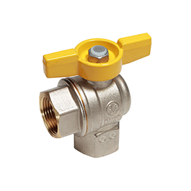 R783G — Köşe küresel vana, dişi-dişi bağlantılı, EN331:2015 onaylı