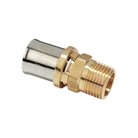 RM107 — Düz bağlantı parçası, erkek vidalı