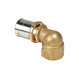 RM129-G — 90° dirsek bağlantı parçası, dişi vidalı, Multigas sistemi için