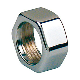 T18C — Parlak krom kaplamalı pirinç somun